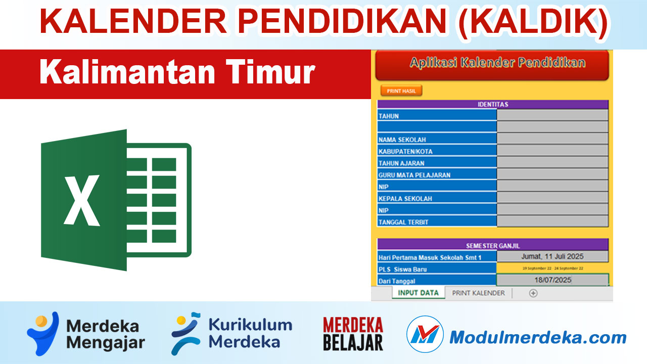 Kalender Pendidikan (Kaldik) Kalimantan Timur