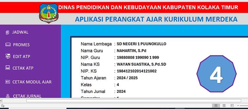 Unduh Aplikasi Perangkat Ajar Kelas 4 Kurikulum Merdeka Format Excel Terbaru 12 Download Aplikasi Perangkat Ajar Kelas 4 Kurikulum Merdeka