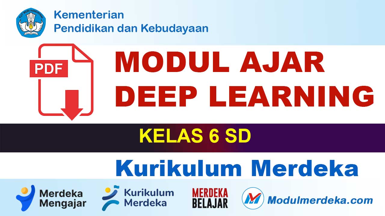 Modul Ajar Deep Learning Kelas 6 SD Kurikulum Nasional Penting Diterapkan