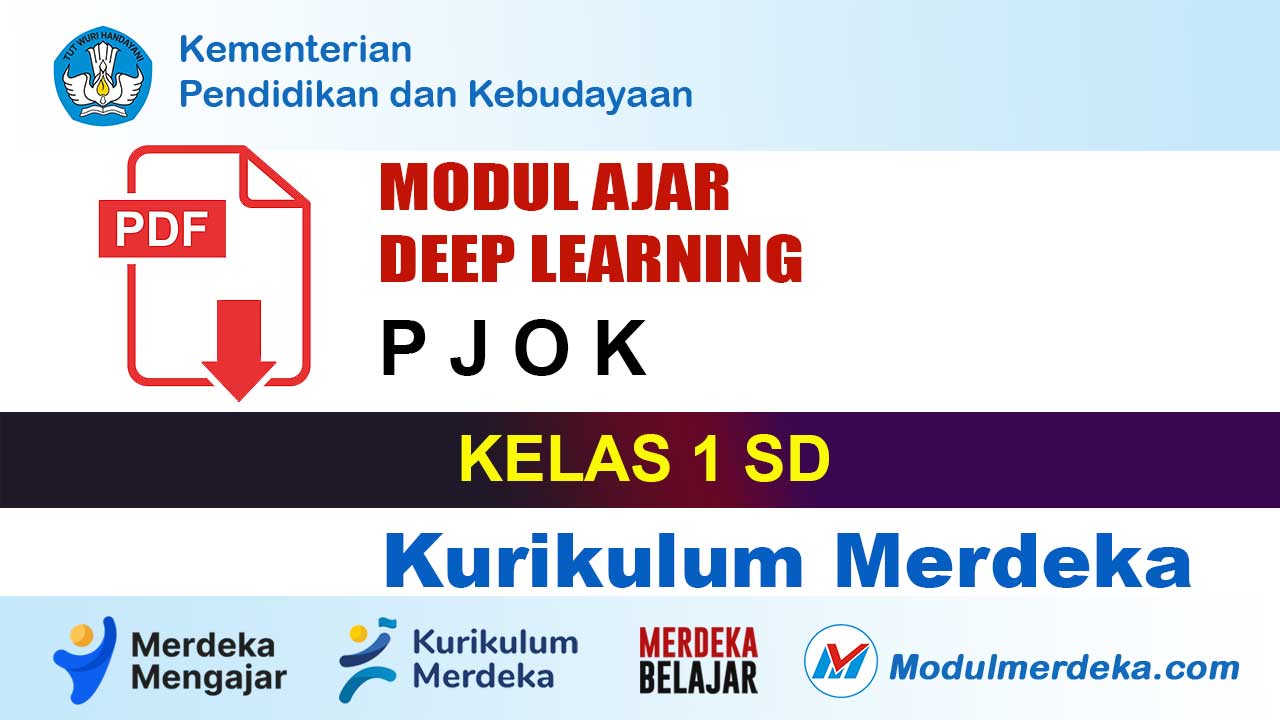 7 Modul Ajar Deep Learning PJOK Kelas 1 SD Kurikulum Nasional