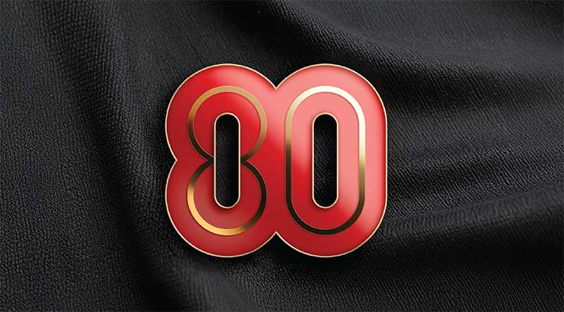 Implementasi Logo HUT ke-80 RI untuk Seragam 204 Enamel Pin