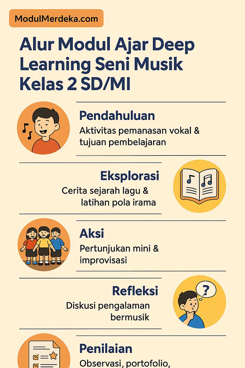 Modul Ajar Deep Learning Seni Musik Kelas 2 SD/MI 313 infografis Modul Ajar Deep Learning Seni Musik Kelas 2
