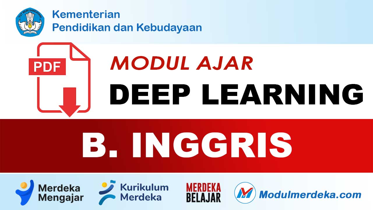Modul Ajar Deep Learning Bahasa Inggris lengkap semua kelas
