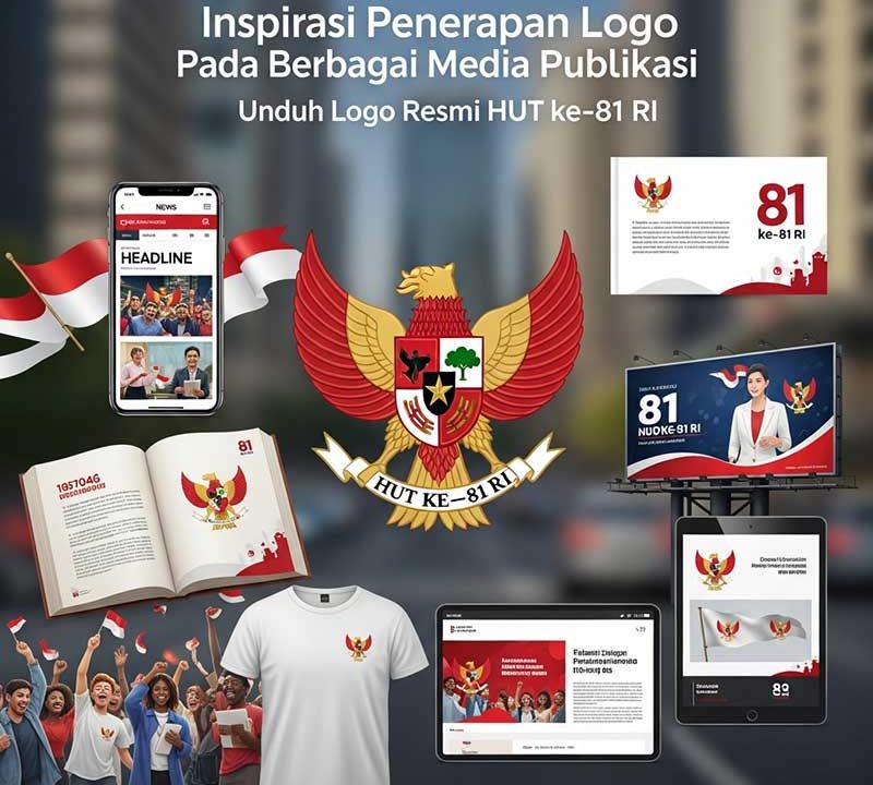 Unduh Logo Resmi HUT ke-81 RI: Link Download PNG, JPG, Vector, dan PDF High Resolution 230 Inspirasi Penerapan Logo pada Berbagai Media Publikasi