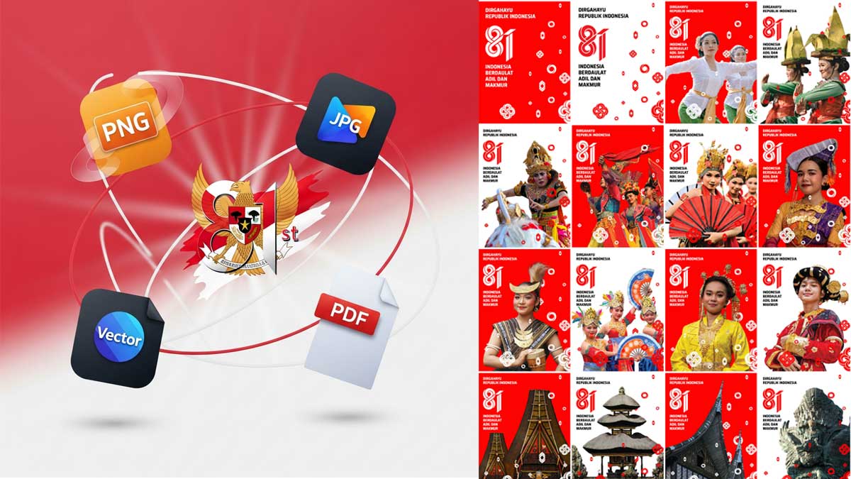 Unduh Logo Resmi HUT ke-81 RI: Link Download PNG, JPG, Vector, dan PDF High Resolution